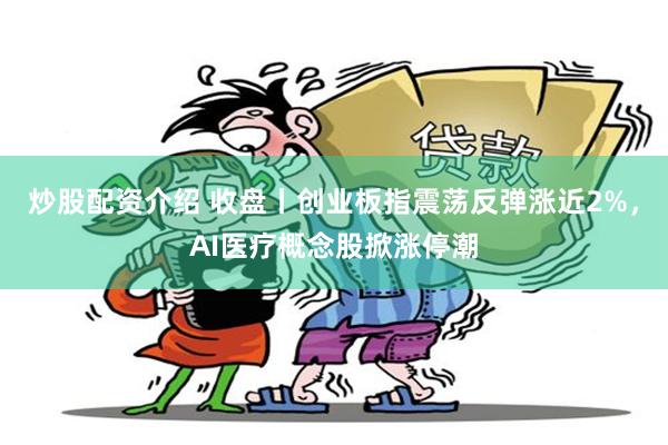 炒股配资介绍 收盘丨创业板指震荡反弹涨近2%，AI医疗概念股掀涨停潮