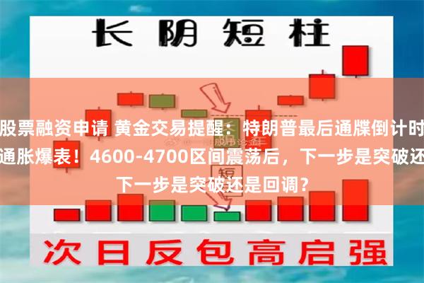 股票融资申请 黄金交易提醒：特朗普最后通牒倒计时+服务业通胀爆表！4600-4700区间震荡后，下一步是突破还是回调？