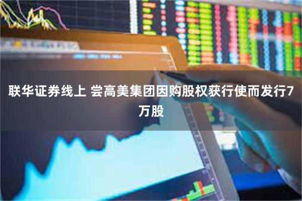 联华证券线上 尝高美集团因购股权获行使而发行7万股